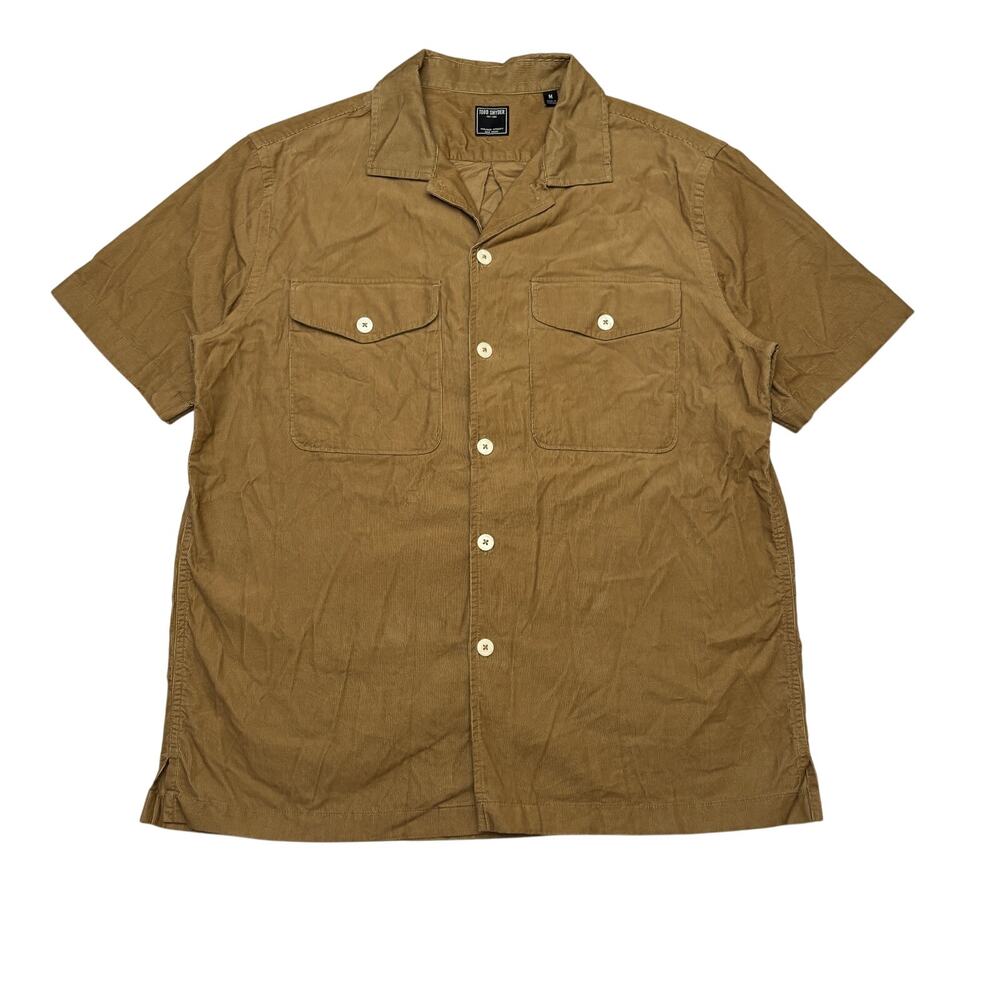 Todd Snyder Corduroy Panama Shirt Men's Medium Short Sleeve Button Luxury
